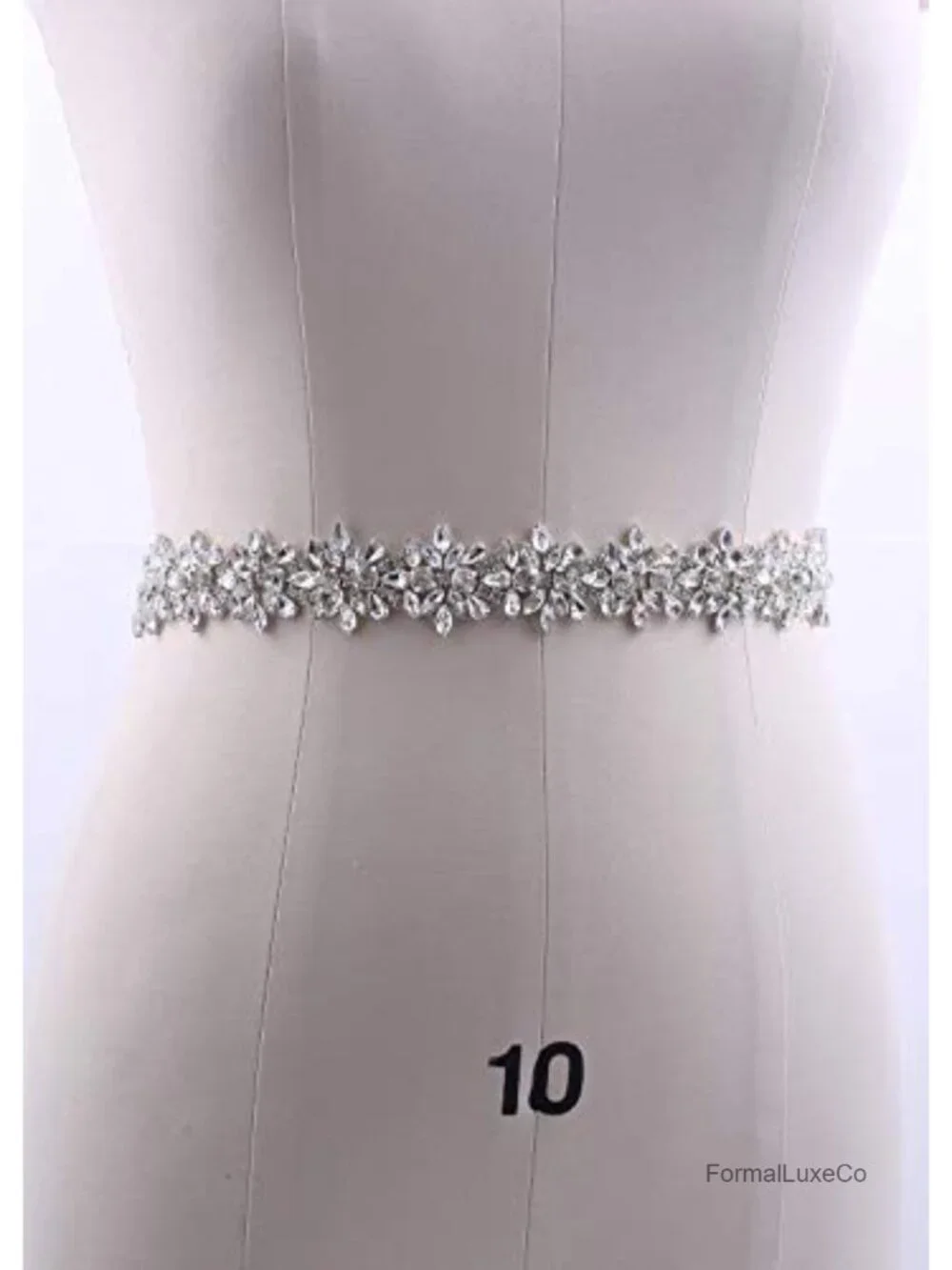 Handmade Crystal Rhinestone Sash Wedding Belt for Bride Dress